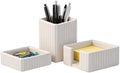 3 Pack Desk Organizer Set of Pen Holder,Paperclip Storage Sticky Note Holde by RHCSZ