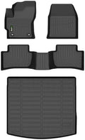 All Weather Car Floor Mats & Cargo Liner for Toyota Corolla Cross 2022-2026 (AWD Only, Not for Hybrid) Custom Fit Full Set Accessories - Black by HAFIDI