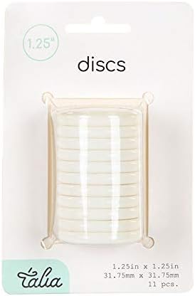 Talia Discbound Notebook - Discs (White, 1.25inch) by Talia