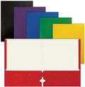Better Office Products 2 Pocket Paper Folders, Letter Size Paper Portfolios Case of 50, Assorted Primary Colors by BetterOfficeProducts