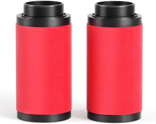 TAILONZ PNEUMATIC 0.01 Micron Red Filter Cartridge Replacement Kit for Industrial 3 and 4 Stage Filters for Use with 1/2" and 3/4" Industrial Filters by TAILONZPNEUMATIC
