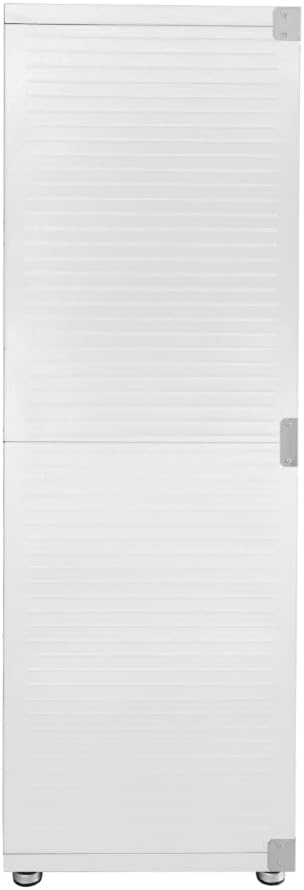 Heavy Duty Steel Storage Cabinet with Double Doors, Adjustable Shelves, Door Secured Lock, Large Capacity Organizer for Garages,Offices and Warehouses (White, 48" W x 24" D x 72" H) - Image 6