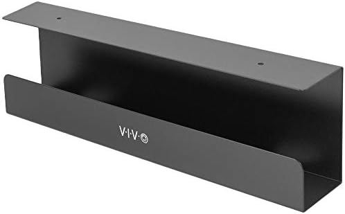 VIVO Black 17 in Under Desk Cable Management Tray, DESK-AC06-1C by VIVO