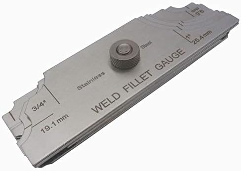 7Piece Fillet Weld Set Gage Welding Inspection Test RL Gauge Inch & Metric - Image 3