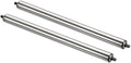 PATIKIL Conveyor Roller 1.5" Diameter 24" Length, 2 Pack Stainless Steel Gravity Transmission Replacement Part Galvanized End, Silver by PATIKIL
