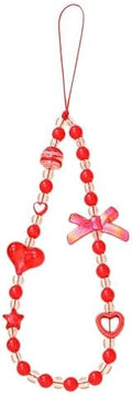 Beaded Phone Charm Lanyard Strap Girly Style Fixed Beads Pearl Lanyards by Staqlo