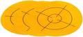 HARFINGTON 3pcs Survey Reflector Sheets 150mm x 150mm Self-Adhesive Surveying Target Mark Sticker Total Station Round Reflective Sheet Tape for Ship Inspection Tunnel Measure, Yellow by HARFINGTON