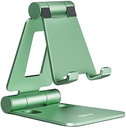 Nulaxy Full Aluminum Dual Folding Cell Phone Stand for Desk, Green by Nulaxy