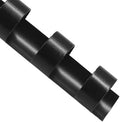 Plastic Spiral Binding Coils, 10mm (3/8") Diameter, Black, 100Pcs, 21Ring by Unknown