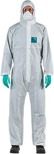 Hazmat Suits Hooded Coveralls Disposable Chemical-Resistant, Elastic, Unisex-Adult Industrial 8 Sizes - Image 2