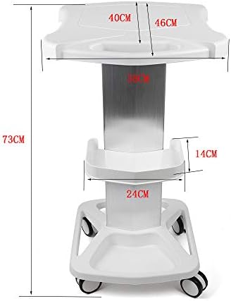 Beauty Salon Trolley Cart, Mobile Rolling Cart with Tray and Wheels for Professional Beauty Equipment, Spa Storage Solutions, LxW: 18x15inch - Image 3