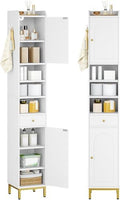 Hzuaneri Tall Bathroom Cabinet with Adjustable Shelves, Storage Cabinet by Hzuaneri