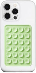 LvShuLiangPin Anteel Silicone Suction Phone Case Mount, Silicon Adhesive Phone Accessory for Smartphones, Hands-Free Mirror Shower Phone Holder for Selfies, Tiktok Videos (Green) by LvShuLiangPin