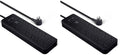 Amazon Basics 12-Outlet Surge Protector Power Strip, 4000 Joules, 8ft Extension Cord, Rectangle, for Home, Office, Gaming Room, Black (Pack of 2) by AmazonBasics