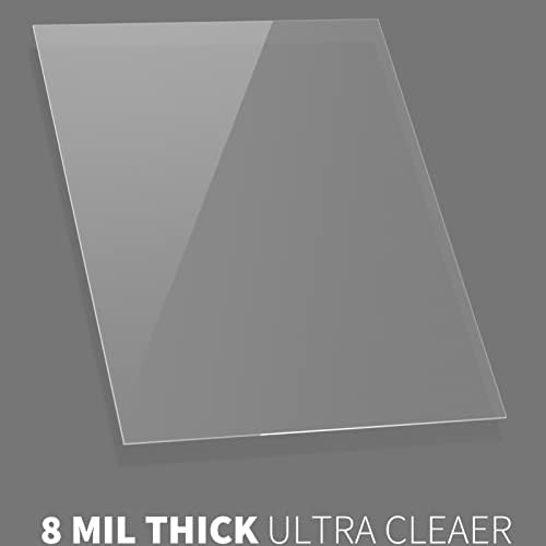 Binditek 8 Mil PET Binding Covers, 8.5 x 11 Inches, Ultra Clear, 100 Pack - Image 2