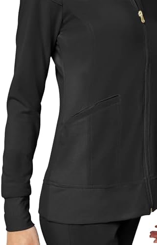 Cherokee iFlex Scrub Jacket for Women 2 Pocket Zip Front - Image 6