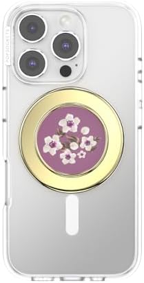PopSockets Phone Grip for MagSafe, Magnetic Holder- Floral Mauve - Image 3