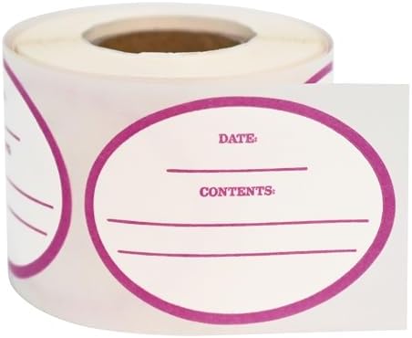 LLIKED 200 Stickers Dissolvable Food Labels 1 1/2" x 2" Canning for Jars by LLIKED