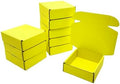 50 Pack 6x6x2 in Lemon Yellow Shipping Boxes by Unknown