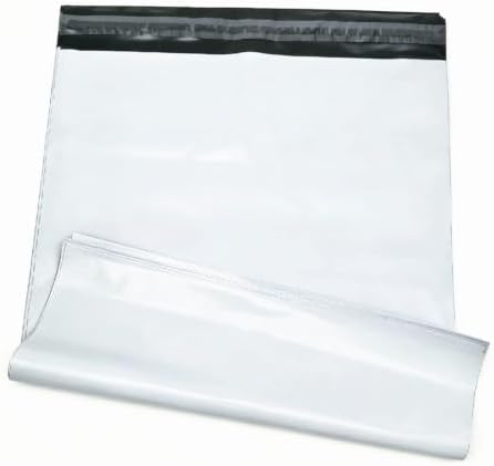 19.6 X 24 Inch White Poly Mailers, Large Self-Sealing Shipping Bags 10 Pcs by NO.1987+commerce