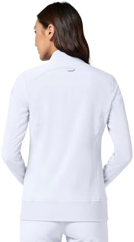 Cherokee iFlex Scrub Jacket for Women 2 Pocket Zip Front - Image 3