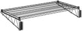 24" x 48" Wire Black Epoxy Wall Mount Shelf, Commercial Fixed Wall Mount Rack, NSF, Metal Floating Shelving for Kitchen, Stock Rooms, Home and Hotel by Zedfire