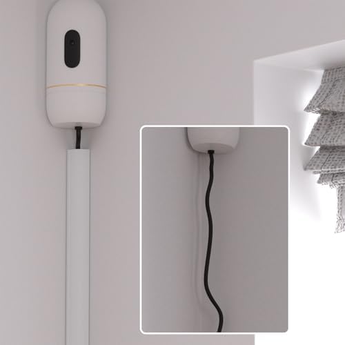 ZhiYo 85in Corner Cable Hider for 2 Cords, Hide Wires in Wall Corners White - Image 4