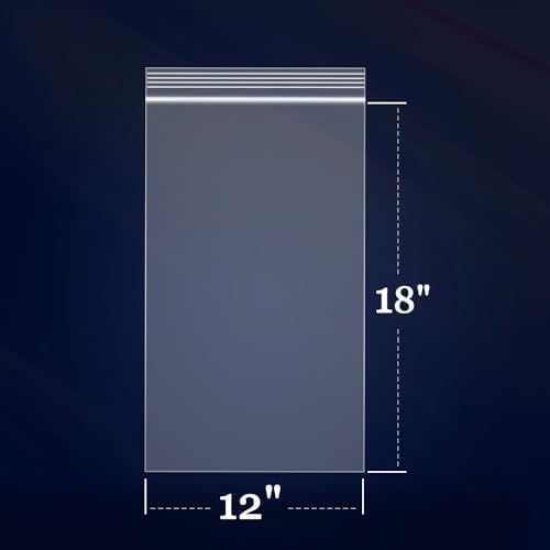 iMailer- 100 Count - 12" x 18" Large Clear Reclosable Zip Bags - Image 2