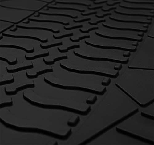 Cargo Liners Custom Fit for Jeep Wrangler Sahara Rubicon JL 2018-2025 2026 All Weather Rubber Trunk Mats Unlimited 4x4 Door Without Subwoofer Heavy Duty - Not Fit 4XE - Image 4