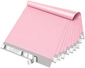 Fuxury Poly Mailers 12x15.5" 50 Pcs,Durble Shipping Bags For Clothes,Pink by Fuxury