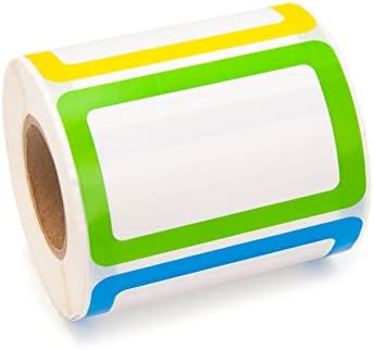 L LIKED 500 Colors Blank Name Tag Labels 3.5"x2.25" for School Office Home - Image 6