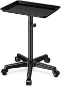Aluminum Salon Tray Cart with Wheels, Adjustable Trolley by DEER+BEAUTY