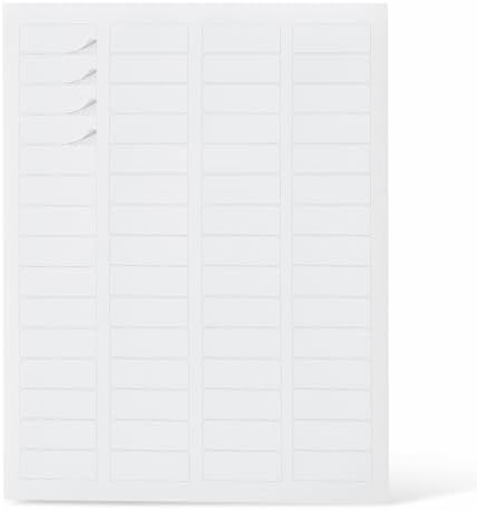 Amazon Basics Printable Address Labels, White, 2/3" x 1-3/4", 3000 Blank Mailing Labels by AmazonBasics