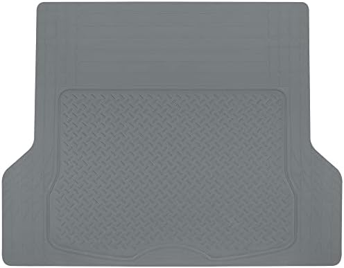 BDK Heavy Duty Rubber Cargo Mat Liner - All-Weather Trunk Protection, Trim-to-Fit Design for Cars, SUVs, Vans & Trucks - Non-Slip, Waterproof, Durable Cargo Floor Liner - 46" x 56.75" x 0.25" - Gray by BDK