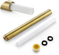 8" Showerhead Extension Arm w/PP Filter Cartridge, 8 Inch 304 Stainless Steel Brushed Gold Shower Arm Extender, Traps Sediment & Rust, Prevents Clogging, Extends Showerhead Life in Hard Water Area by TRIPHIL