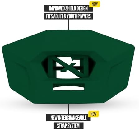 Nxtrnd One Pro Football Mouth Guard, Interchangeable Strap, Fits Adult & Youth (Dark Green) - Image 3