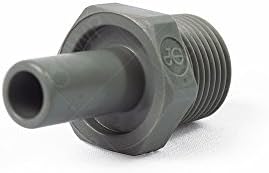 John Guest Push-to-connect male threaded stem adapter, 1/4" x 1/8" NPTM, 10/pack - Image 4