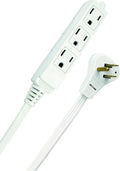Woods Slimline Angled Flat Plug Extension Cord; Space Saving Flat Design; 3 Grounded Outlets; 13-Foot; 13 Amps; 1625 Watts; 125 Volts; UL Listed; 2232 (Pack of 6) by Woods
