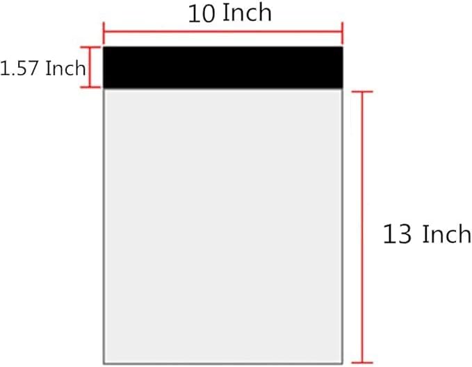 10 X 13 Inches White Poly Mailers, Small Self-Sealing Shipping Bags 12 Pcs - Image 2
