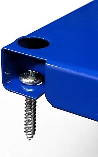 Wall Control Power Tool Storage Organizer Kit Cordless Drill Holder Charging Station Rack 16” x 32” Metal Pegboard Organization System (Blue Pegboard) - Image 7
