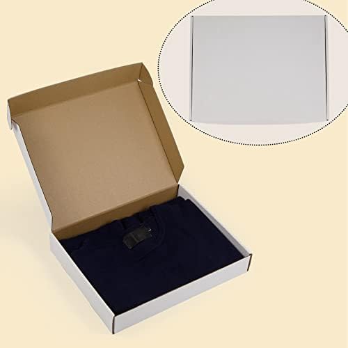 13x10x2 Inches Shipping Boxes Pack of 25, White Corrugated Cardboard Boxes for Small Bussiness - Image 5