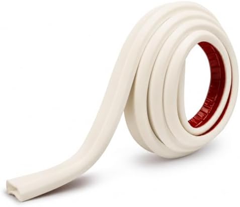 TV Cord Hider – Flexible Wall Cord Cover Slim Design Silicone Cable Raceway - Self Adhesive, Cut to Size Design for Hiding Wires on Wall - Clean Home Setup Cable Concealment (Off-White, 6 Feet) - Image 2