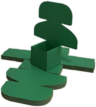 30 Pack 4x4x3.5 in Hunter Green Shipping Boxes - Image 4