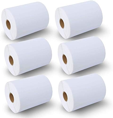 BETCKEY 4" x 6" (102 mm x 152 mm) Shipping Thermal Label, 6 Roll/1500 Label by BETCKEY