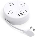 Travel Esstentials - Cruise Approved Power Strip with 5ft Retractable Cord by Addtam