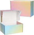 Shipping Boxes for Packaging, 9x6x4 Inches Corrugated Cardboard Boxes, Medium Mailing Boxes for Small Business (15 Pack, Colorful) by OitiO