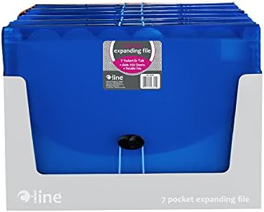 C-Line Biodegradable 7-Pocket Expanding File, Letter Size, 1 Expanding File, Blue (48305) (Pack of 2) - Image 3