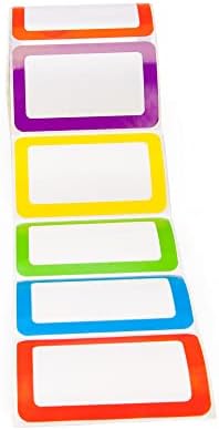 L LIKED 500 Colors Blank Name Tag Labels 3.5"x2.25" for School Office Home - Image 4