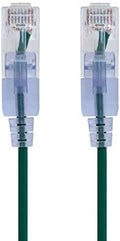Monoprice Cat6A Ethernet Patch Cable - 14 Feet - Green (10 Pack) Snagless RJ45 550Mhz UTP Pure Bare Copper Wire 10G 30AWG - SlimRun Series by Monoprice