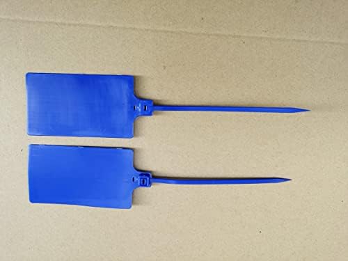 Plastic Seals Shipping Tags Logistics Use Big Sign Tie Large Label Tie, 255mm Total Length, Package of 100pcs (Navy Blue) - Image 5